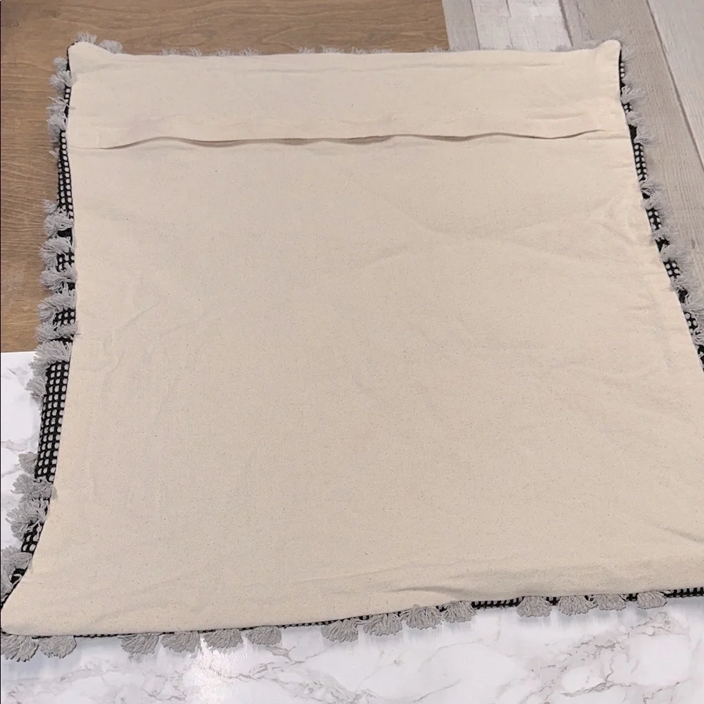 Gray Textured Fabric pillow cover